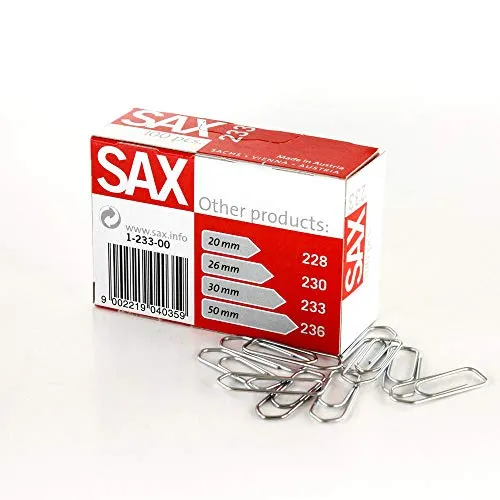 Sax Briefklammern I-233-00 30mm VE100