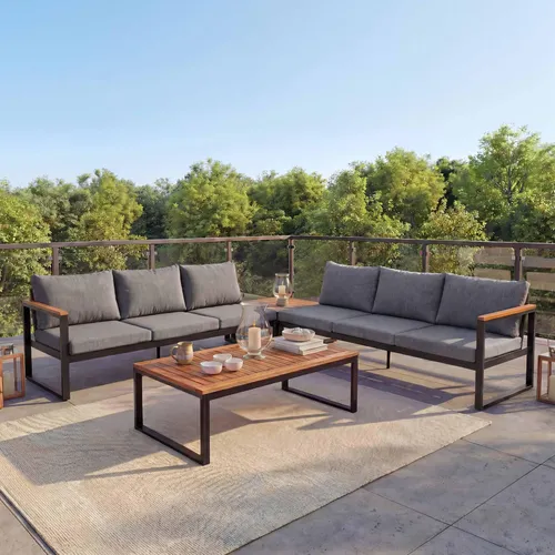 Garten-Garnitur MCW-L26: Gartenlounge Lounge-Set Sitzgruppe Sofa