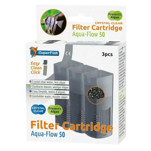 Stk.SF Aquaflow 50 Crystal Clear Ersatz Kartusche für klares Aquarium Wasser 3