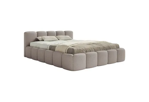 Selsey Polsterbett Cloudy Low, Hellgrau, 160x200 cm von Selsey