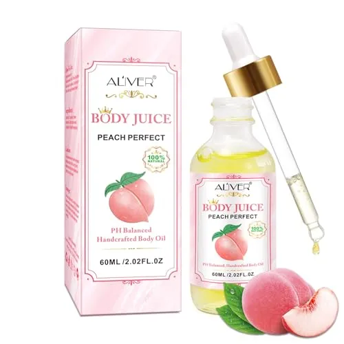 P-Beauty Pfirsich Körperöl 60 ml - Body Oil Peach Perfect - Körperöl & Massageöl - Feuchtigkeitspflege, schnell einziehend, Duftöl für weiche Haut & Glow, sinnliches Pflegeöl Ganzkörperpflege