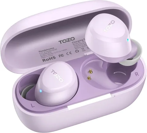 TOZO A1 Ultraleichte Bluetooth Kopfhörer mit 32 Std. Akkulaufzeit - Erleben Sie Musikgenuss ohne Kompromisse! Die TOZO A1 Bluetooth Kopfhörer bieten ein ergonomisches Design für maximalen Tragekomfort und kraftvollen Stereo-Sound. Ideal für Sport und Alltag, mit wasserdichtem Schutz und individueller Klanganpassung.