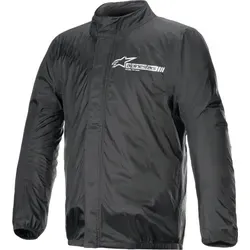Alpinestars Hurricane Rain V2 Jacket - Wetterfeste Regenjacke in Schwarz, Größe L - Funktionsjacken mit 4.000 mm Wassersäule und atmungsaktiver Membran, ideal für Outdoor-Aktivitäten bei jedem Wetter.