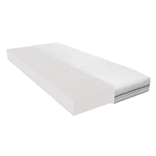 Ergonomische 7 Zonen Kaltschaummatratze Schlafhafen - Matratzen mit 7 Zonen für ergonomisches Liegen, zwei Härtegrade und waschbarer Bezug, ideal für Kinder- und Gästebetten, 100% Made in Germany.