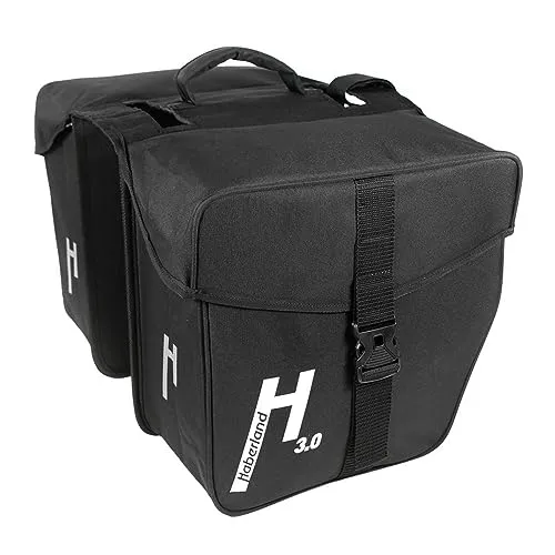 Haberland Basic Doppelpacktasche, Schwarz, 31x31x16 cm - Fahrradtaschen mit hoher Qualität und optimaler Passform, ideal für vielseitige Nutzung und langlebigen Einsatz.