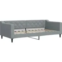 vidaXL Tagesbett Hellgrau 90x200 cm Stoff von vidaXL
