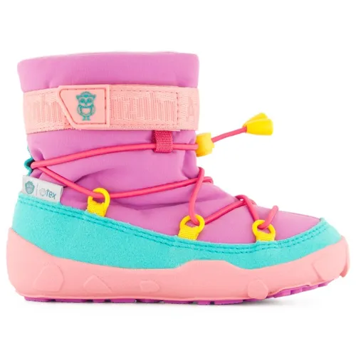 Affenzahn Kid's Snow Boot Vegan Snowy - Wetterfeste Winterschuhe für Kinder - Wanderschuhe - Bequeme und wasserdichte Kinderstiefel in Lila/Rosa mit Schnellschnürung, ideal für den Winter und den Alltag.