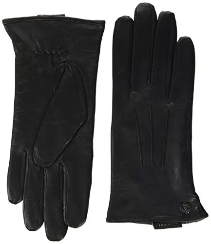 Roeckl Damen Tallinn Touch Handschuhe, Schwarz (Black 000), 8 - Handschuhe & Fäustlinge für Damen, klassischer Stil mit praktischer Touchfunktion für die Nutzung von Smartphones und Tablets