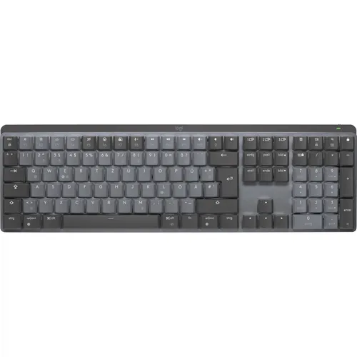 Logitech MX Mechanical (DE, Kabellos) - Kabellose mechanische Tastatur mit hintergrundbeleuchteten Tasten für präzises Tippen und Komfort, ideal für kreative Profis und Vielschreiber.