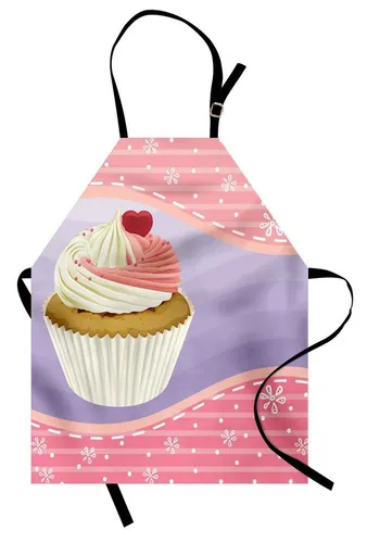 Abakuhaus Kochschürze Höhenverstellbar Klare Farben ohne verblassen, Cupcake Yummy Gebäck Blumen