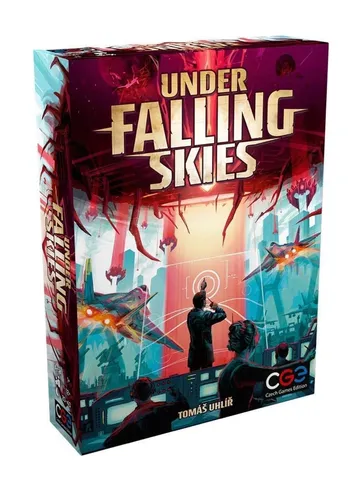 Czech Games Edition Spiel, Under Falling Skies - Gesellschaftsspiel in englischer Sprache, strategisch und spannend für Fans von Sci-Fi-Abenteuern