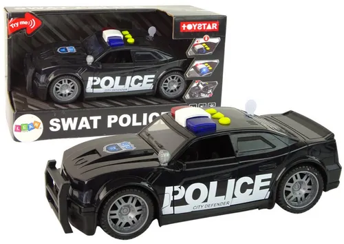 Wisam Spielzeug-Auto Auto Polizei 1:14 Lichter Klingt Schwarz