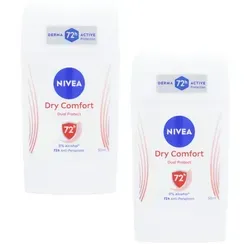 NIVEA Dry Comfort 72h Anti Transpirant Deo Stick je 50ml Deodorant 2 x