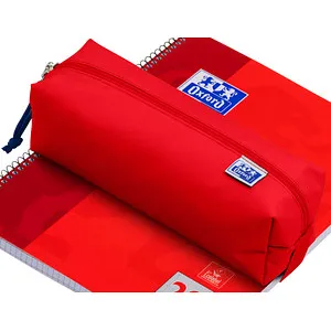 OXFORD Schlampermäppchen rot, 22,0 x 8,0 cm