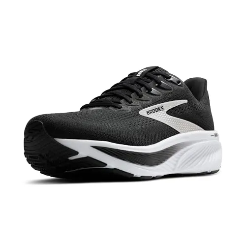 Brooks Herren Ghost 17 Laufschuh schwarz 44.5 - Laufschuhe mit DNA LOFT v3 Dämpfung für ein sanftes Laufgefühl. Atmungsaktives Obermaterial und nachhaltige Außensohle aus recyceltem Gummi bieten Komfort und Langlebigkeit.