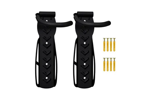 Wellgro Fahrradhalter 2 x Wand Fahrradhalter - Stahl Fahrrad Wandhalterung - Fahrrad haken