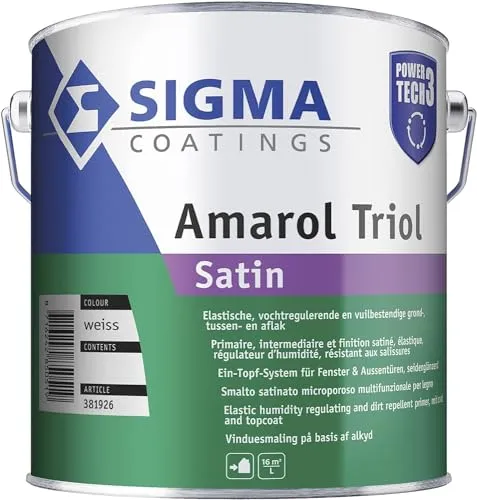 SIGMA Amarol Triol Satin 1 Liter Weiß