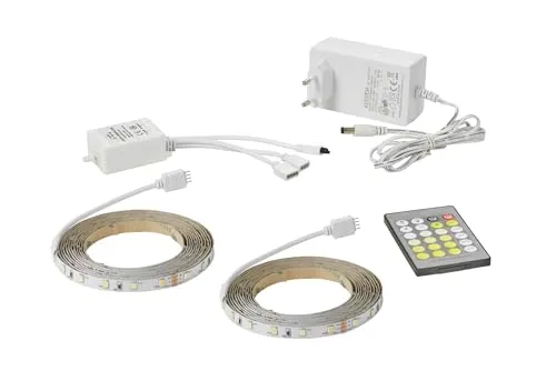 Nordlux LED Strip 10m 2210379901 - Flexibles LED-Streifen-Basisset - LED-Stripes für individuelle Beleuchtung - Warmweiß bis Kaltweiß, einfach zu montieren mit Klebestreifen, ideal für stimmungsvolle Akzentbeleuchtung in jedem Raum.