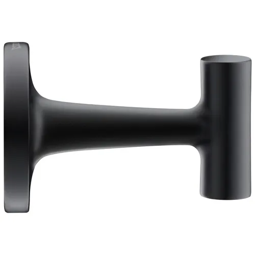Duravit Handtuchhaken Starck T - Schwarz Matt - Handtuchhalter für Wandmontage, flexibel montierbar mit Klebe- oder Bohroption, modernes Design in Schwarz Matt, verdecktes Befestigungssystem für stilvolle Optik.