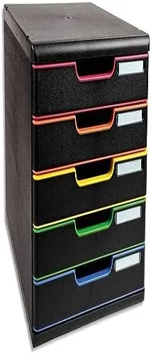 Exacompta Schubladenbox 301914D, Modulo A4, 5 Fächer von Exacompta