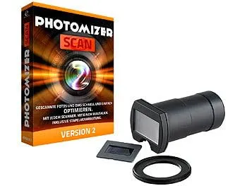 Somikon Dia Duplikator - DSLR-Objektiv-Aufsatz zur Digitalisierung von Dias und Negativen, inklusive Gratis-Software für professionelle Bildbearbeitung