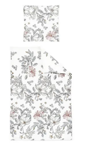 Irisette Mako-Satin Bettwäsche Set Nova 8388 Stone in grau von Irisette