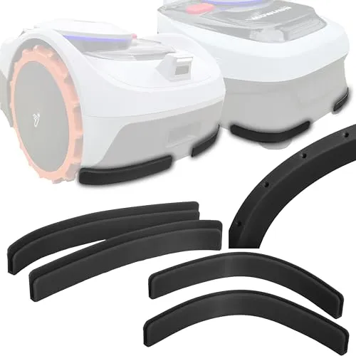 Axis Line Kantenschutz für Segway Navimow i105e & i108e – 4er-Set | Seitenschutz aus PETG, werkzeuglose Montage, Wasserablauf, schwarz – Made in Germany
