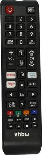 vhbw Fernbedienung kompatibel mit Samsung UE43RU7105K, UE43RU7100W, UE43RU7102K, UE32N5002AK, UE43RU71 00K Fernseher, TV - Ersatzfernbedienung