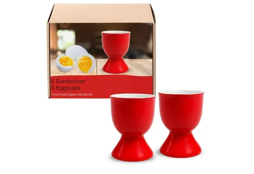 matches21 HOME & HOBBY Eierbecher, (6-tlg), Spülmaschinenfeste Eierhalter für Frühstückstisch