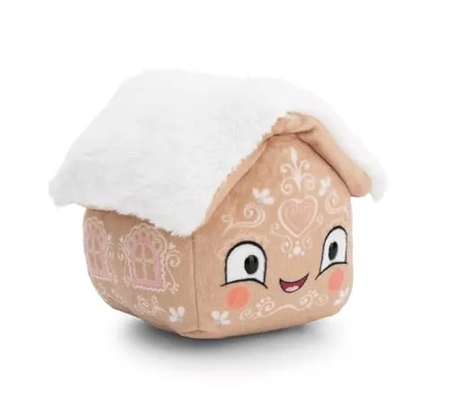 Plüschfigur Lebkuchenhaus 15cm - braun - Weiches NICI Plüschhaus – Flauschige Plüschfigur zum Kuscheln & Spielen – tolle Geschenkidee für Kinder & Erwachsene | 62409