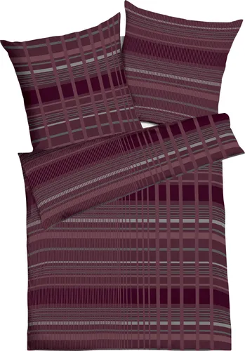 Kaeppel Bettwäsche Jarin, Feinbiber, 2-teilig in rot von Kaeppel