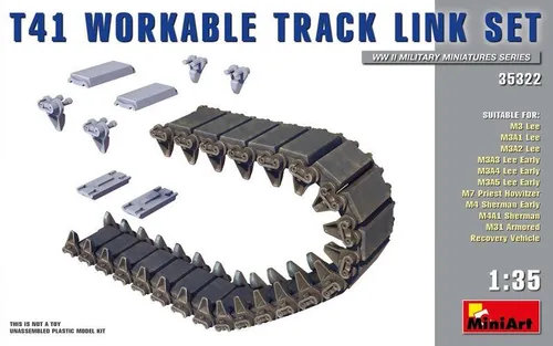 1:35 MINIART M-4 T41 Workable Track Link Set Kit MA35322 Modellbau