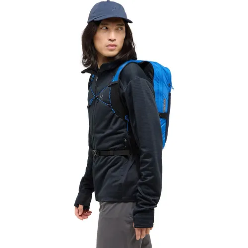 Haglöfs L.I.M Mid Fast II Hood Men - True Black - Fleecejacke für Männer, ideal für Wandern und Trekking, aus innovativem Polartec Power Wool für besten Feuchtigkeitstransport und Temperaturregulierung.