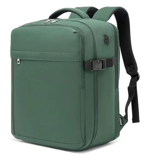 KONO Ryanair Handgepäck 40x30x20, Handgepäck Rucksack Flugzeug 24L | Leicht Reiserucksack mit 15,6 Zoll Laptopfach, Mehreren Taschen, für Herren Damen, Kabinenrucksack für Kurztrip Weeken