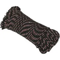 vidaXL Bootsseil Schwarz 4 mm 50 m Polypropylen 152328