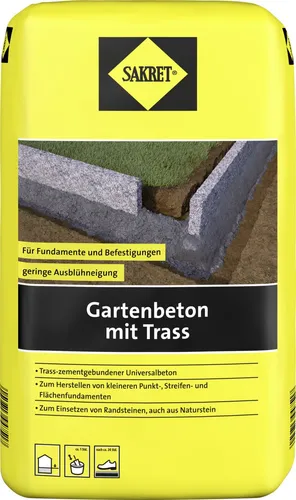 Produktbild SAKRET Gartenbeton mit Trass 30 kg Sack