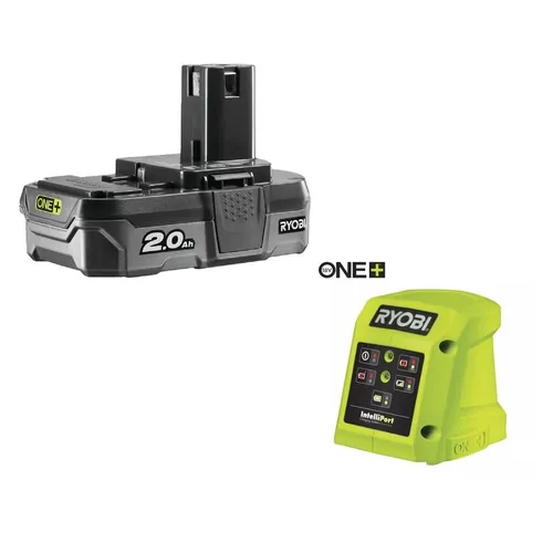 Ryobi Akku 18V 2,0Ah + Schnellladegerät