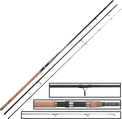 Trout Master Trout Pro 3,60m 40g Lake - Hochwertige Forellenrute - Angelruten für aktives Posenangeln, ideal für große Fische. Leichter Kohlefaserblank und Fuji-Komponenten sorgen für Präzision und Langlebigkeit.