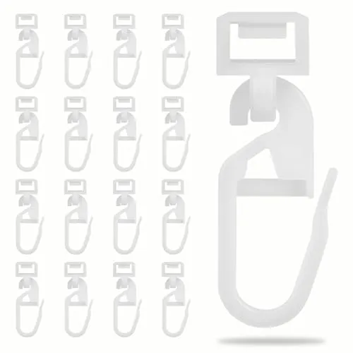 Stück Gardinengleiter für Schienen, 5,8-7mm Click-Gleiter Laufkanal, Gardinenhaken für Schienen, Gardinenhaken Zum Einhängen Laufkanal, für Die Meisten Vorhangschienen 100