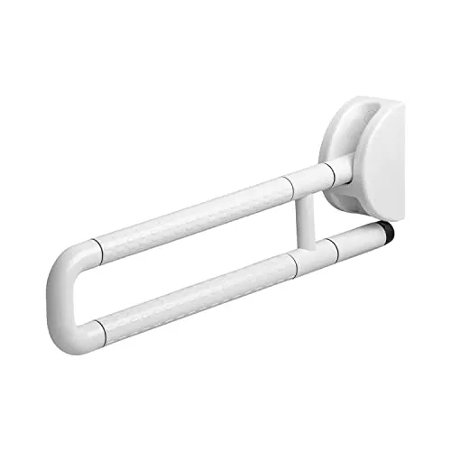 flexilife Toiletten Wandstützgriff - WC Aufstehbügel, klappbar und stabil bis 120 kg für sicheren Halt im Badezimmer