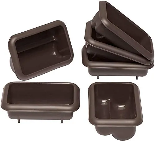 Lurch 85077 FlexiForm Mini Stollen 6er Set - Wiederverwendbare Backförmchen aus 100% BPA-freiem Platin-Silikon, ideal für perfekt geformte Mini-Stollen mit maximaler Antihaftwirkung und spülmaschinengeeignet.