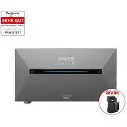 Anker SOLIX Solarbank 2 E1600 AC mit Smarter Zähler - Akkus: Leistungsstarke Solarbank mit 10 Jahren Garantie, ideal für nachhaltige Energieversorgung durch Solar- und Windkraft.