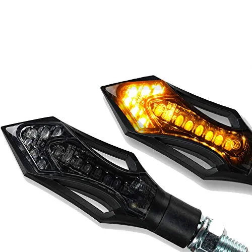 Germany Motorsports Motorrad LED Mini Micro Blinker Blinkerleuchten Rush schwarz getönt Quad ATV Trike Roller