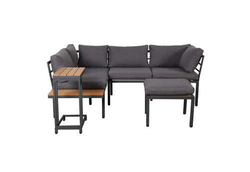 Odikalo Gartenlounge-Set Gartenmöbel Set Beistelltisch Couchtisch kann Fußhocker verwendet