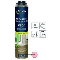 Bostik Montage Pro Brandschutz B1 P765 1K PU-Polyurethan Schaum 750ml NBS Dose rosa