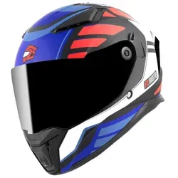 FC-Moto FF130SV Cavion Motorradhelm mit integriertem Sonnenvisier, blau XS