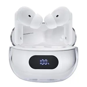 Intenso Buds Earphone Plus T312AE White - True Wireless Kopfhörer mit ANC, ENC und bis zu 25 Stunden Gesamtlaufzeit für perfekten Klang und Komfort
