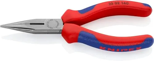 Knipex 1954210 Radiozange 160mm - Spitzzange für präzise Greif- und Schneidarbeiten, mit gezahnten Backen und induktiv gehärteten Schneiden für hohe Langlebigkeit und vielseitige Anwendung.