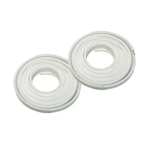Isolierte Kältemittelleitung Kupferrohr 5 Meter Rolle 3/8 x 5/8'' - Klima- & Heizgeräte Zubehör, isoliertes Kupferrohr für effiziente Kältemittelübertragung, minimiert Energieverluste und senkt Betriebskosten.