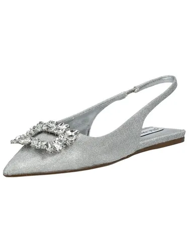 Steve Madden Ballerinas Lederimitat - Damen, Gr. 38, Silber - Hausschuhe mit elegantem Design und herausragender Qualität, ideal für geschäftliche und private Anlässe. Leicht und bequem für modische Auftritte.